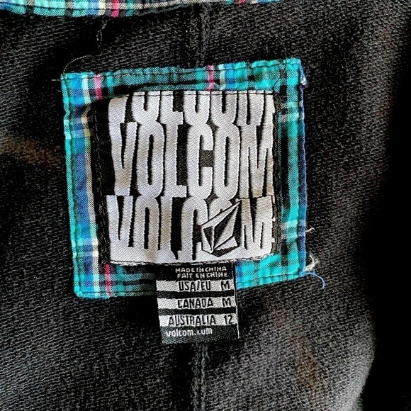 VOLCOM-BLACK ZIP FRONT JACKET-SIZE MEDIUM - Picture 11 of 11